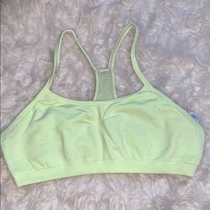 Green and Gray Reversible Ivivva Sports Bra